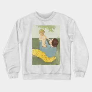 Under the Horse-Chestnut Tree by Mary Cassatt Crewneck Sweatshirt